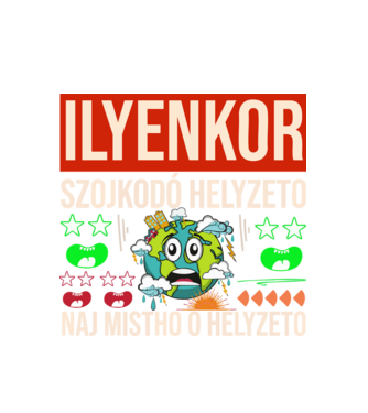 ILYENKOR SZOJKODÓ HELYZETÓ NAJ MISTHO minta fehér pólón