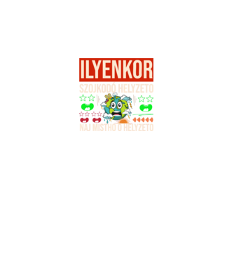 ILYENKOR SZOJKODÓ HELYZETÓ NAJ MISTHO minta királykék pólón