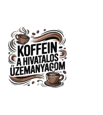 KOFFEIN A HIVATALOS ŰZEMANYAGOM minta világoskék pólón