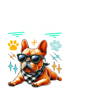 CSAK CHILL HAVER minta fehér pólón