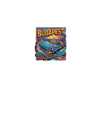 BUDAPEST minta khaki pólón