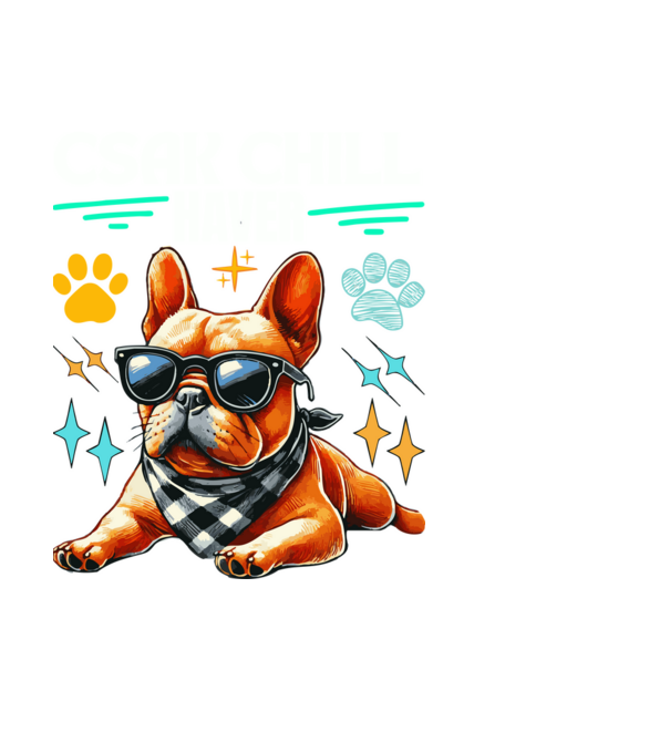 CSAK CHILL HAVER minta fekete pólón