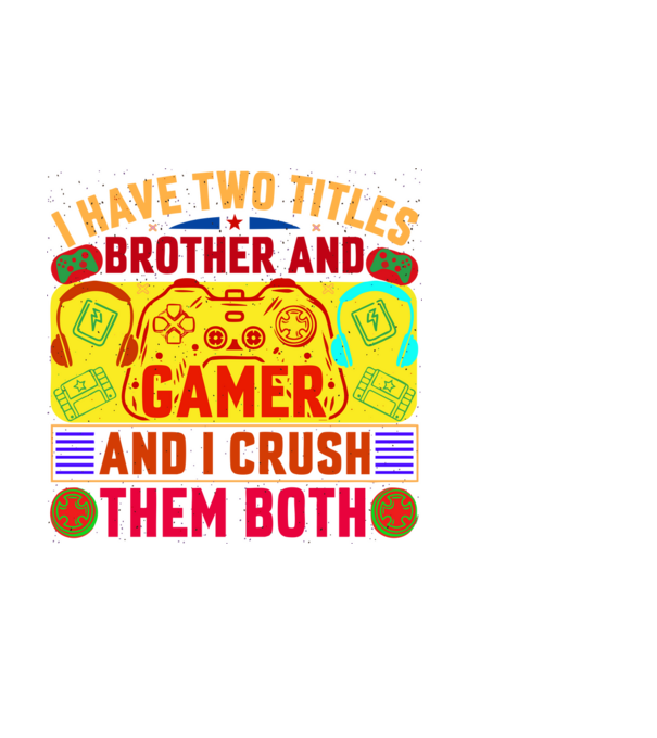 GAMER minta fekete pólón