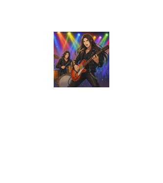 Anime rock  minta fekete/piros pólón