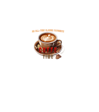 Coffee Time minta piros pólón