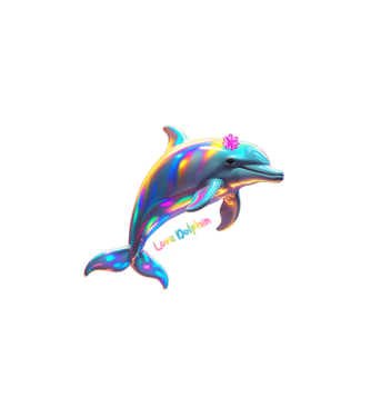 Delfin Kaland minta fekete pólón