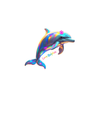 Delfin Kaland minta fekete pólón