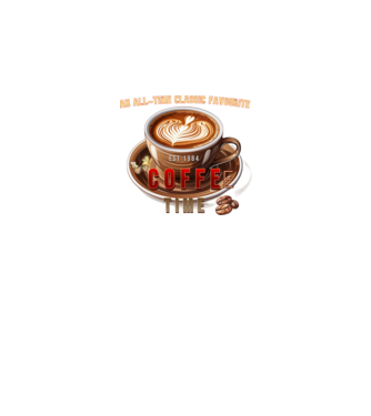 Coffee Time minta piros pólón