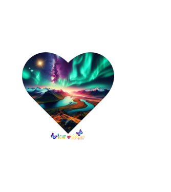Love Norway minta sötétkék pólón