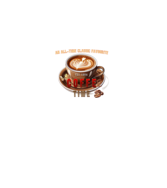 Coffee Time minta piros pólón