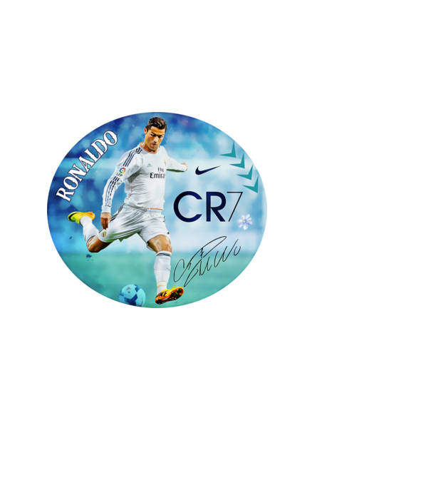 Cristiano Ronaldo minta világoskék pólón