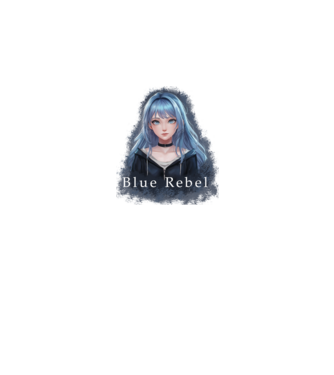 Blue Rebel – A Lázadás Színe minta türkiz pólón