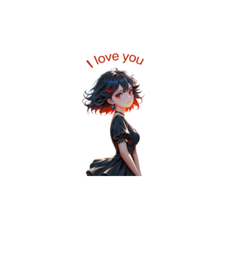 I Love You – A Sötét Romantika minta türkiz pólón