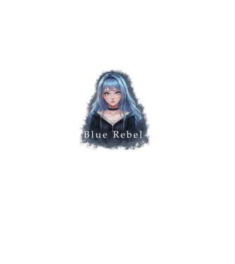 Blue Rebel – A Lázadás Színe minta világoskék pólón
