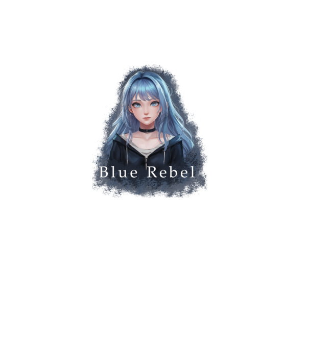 Blue Rebel – A Lázadás Színe minta türkiz pólón