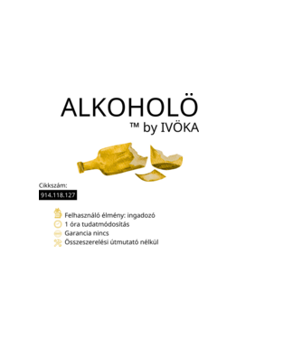 ALKOHOLÖ ™ by IKÖRA minta világos rózsaszín pólón