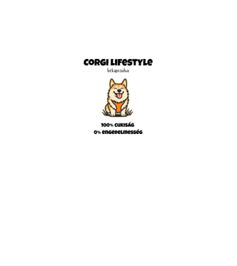Corgi Mód Aktiválva minta királykék pólón