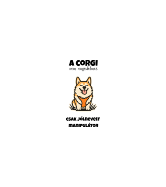 Manipulátor Corgi minta homokszín pólón