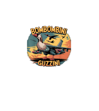 Bombombini Guzzini minta fekete pólón