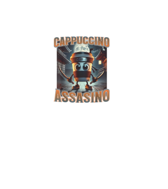 Cappuccino Assassino minta fekete pólón