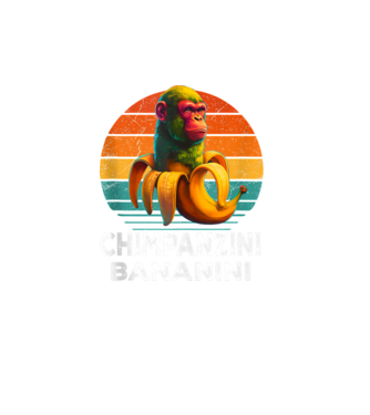 Chimpanzini Bananini minta türkiz pólón