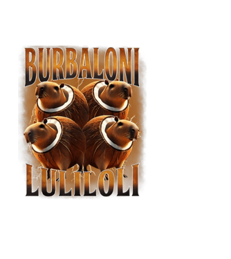 Burbaloni Luliloli minta fekete pólón