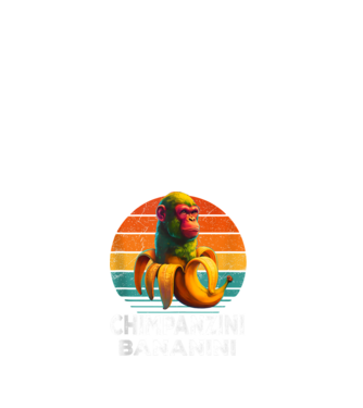 Chimpanzini Bananini minta fehér pólón