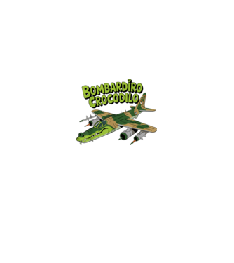 Bombadiro Crocodilo Rajzfilm stílus minta királykék pólón