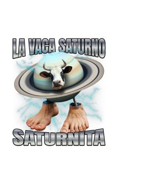 La Vaca Saturno Saturnita minta fehér pólón