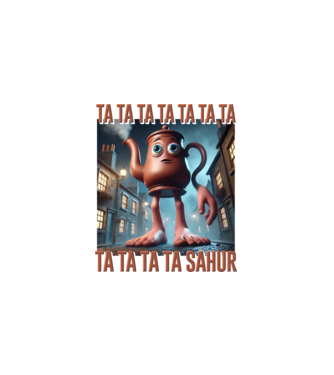 Ta Ta Ta Sahur minta fekete pólón