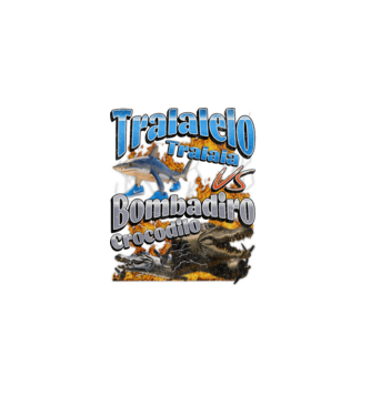 Bombadiro VS Tralalelo minta fekete pólón