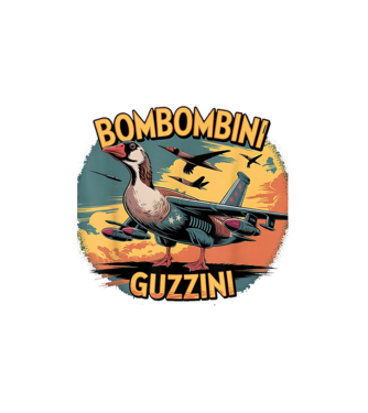 Bombombini Guzzini minta fehér pólón