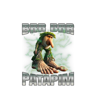 Brr Brr Patapim minta fekete pólón