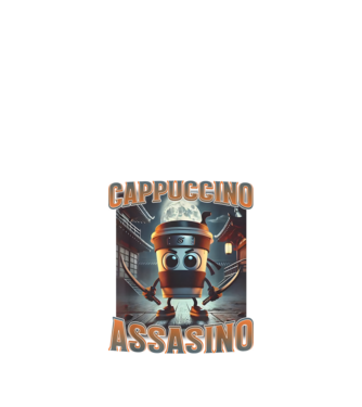Cappuccino Assassino minta fekete pólón