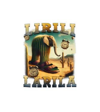 Lirili Larila minta fehér pólón