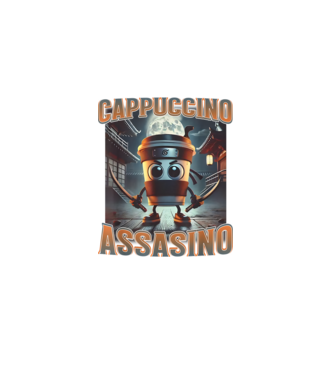 Cappuccino Assassino minta fekete pólón