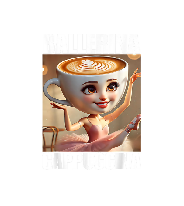 Ballerina Cappuccina minta fehér pólón