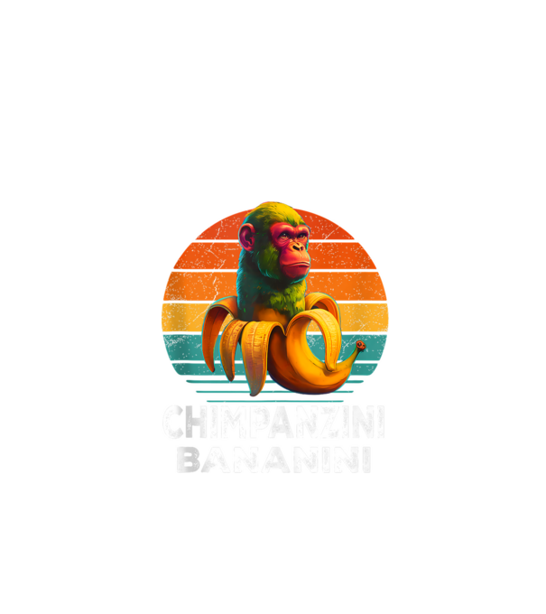 Chimpanzini Bananini minta fekete pólón