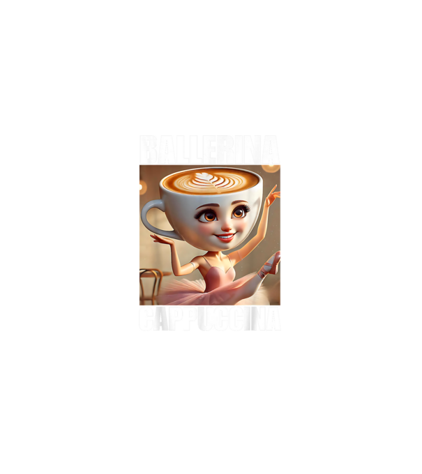 Ballerina Cappuccina minta fekete pólón