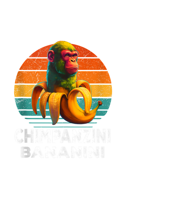 Chimpanzini Bananini minta fehér pólón
