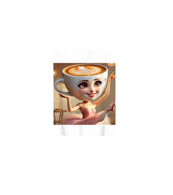 Ballerina Cappuccina minta sötétkék pólón