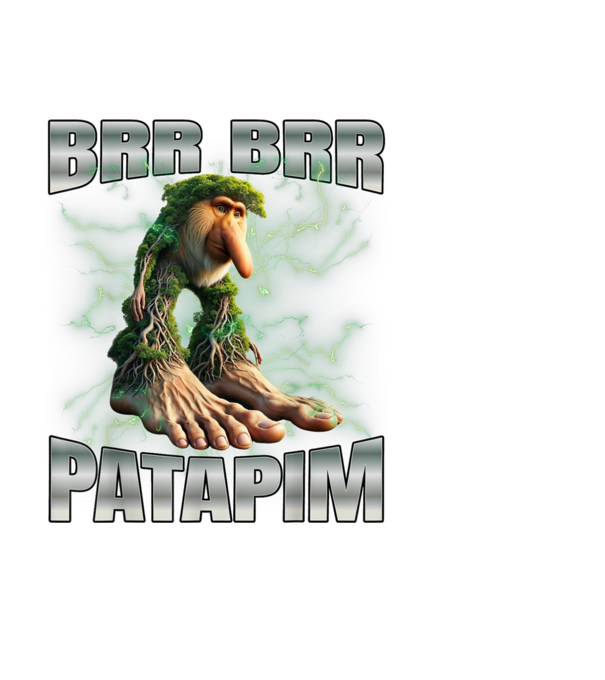 Brr Brr Patapim minta fekete pólón