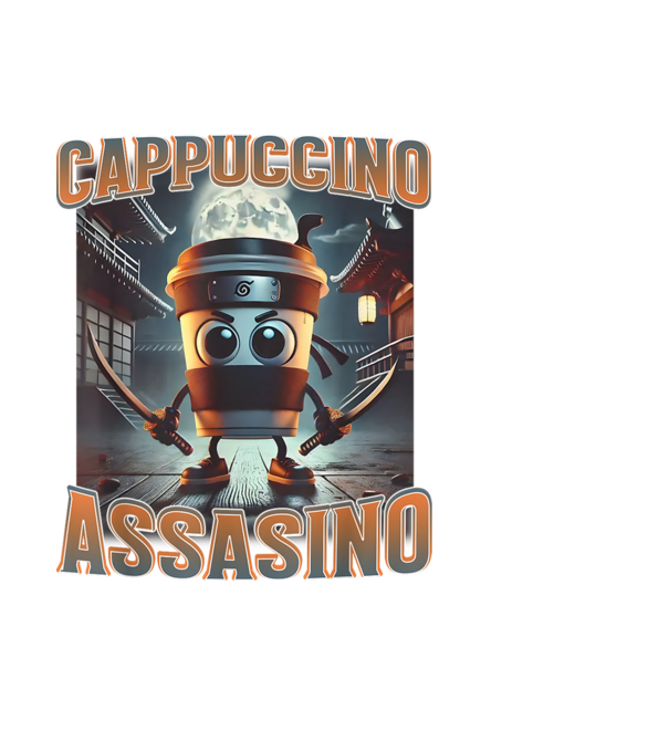 Cappuccino Assassino minta fekete pólón