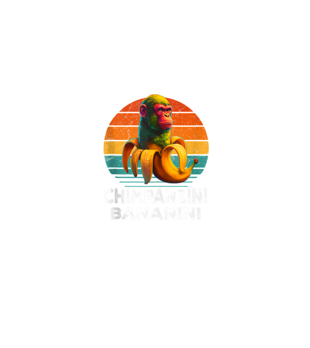 Chimpanzini Bananini minta homokszín pólón