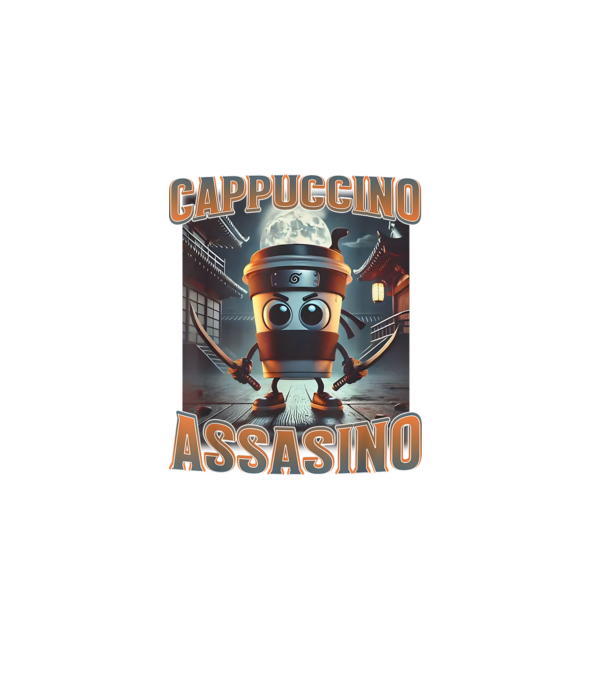 Cappuccino Assassino minta sötétkék pólón
