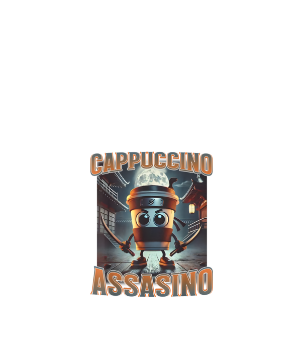 Cappuccino Assassino minta fekete pólón