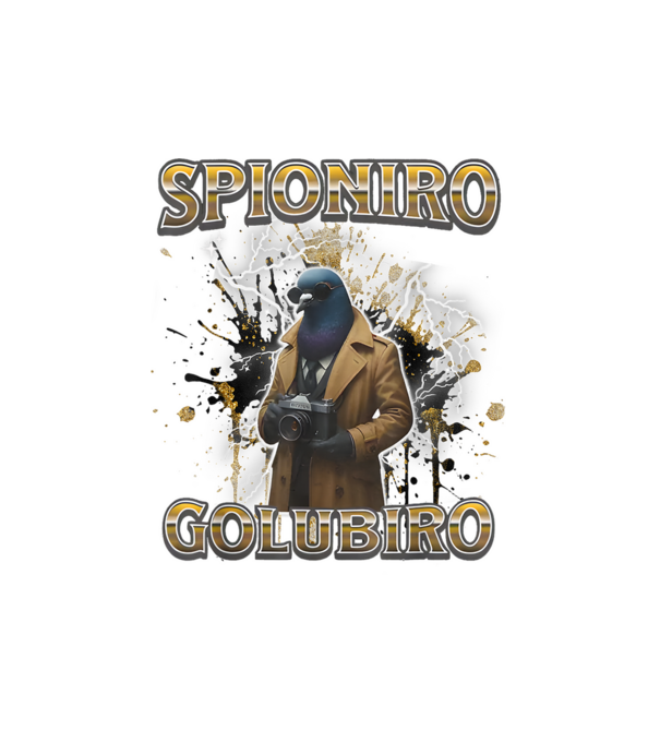 Spioniro Golubiro minta fehér pólón