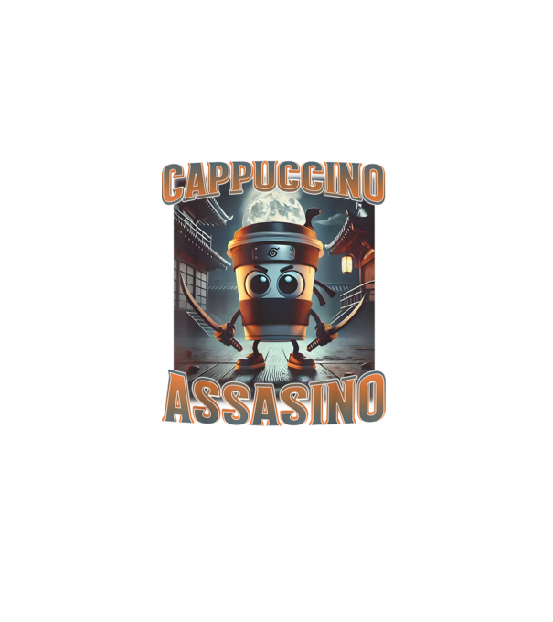 Cappuccino Assassino minta fekete pólón