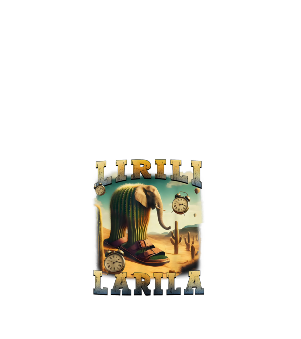 Lirili Larila minta fehér pólón