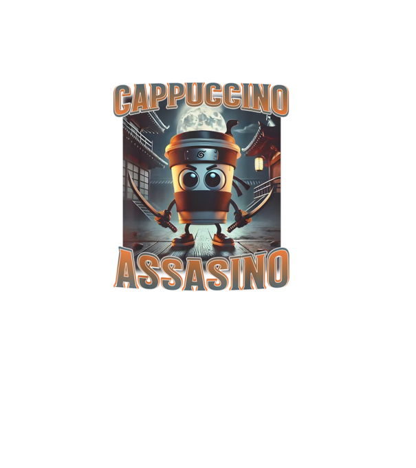 Cappuccino Assassino minta fekete pólón